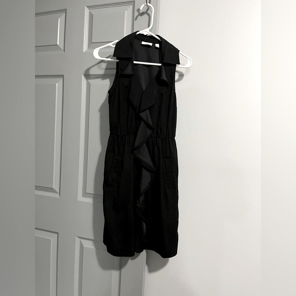 Ny and Co black dress with ruffle detail